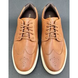 Cole Haan Men's Grand Crosscourt Wingtip Leather Sneaker Brown 11.5 US Size
